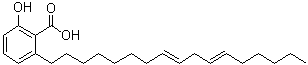 CAS 登录号：102811-39-2, 2-(8,11-十七碳二烯-1-基)-6-羟基苯甲酸