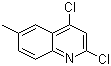 CAS # 102878-18-2, 2,4-Dichloro-6-methylquinoline