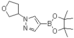 structure of CAS# 1029715-63-6, 1-(3-Tetrahydrofuryl)-1H-pyrazole-4-boronic acid pinacol ester