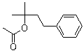structure of CAS# 103-07-1, 1,1-Dimethyl-3-phenylpropyl acetate