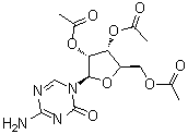 structure of CAS# 10302-78-0, 2',3',5'-三乙酰基-5-氮杂胞苷