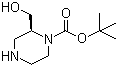 structure of CAS# 1030377-21-9, (S)-2-(羟甲基)哌嗪-1-羧酸叔丁酯