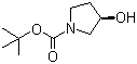 structure of CAS# 103057-44-9, (R)-1-Boc-3-羟基吡咯烷