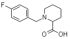 structure of CAS# 1030610-75-3, 1-[(4-氟苯基)甲基]-2-哌啶甲酸