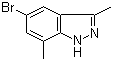 structure of CAS# 1031417-71-6, 5-溴-3,7-二甲基-1H-吲唑