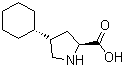 structure of CAS# 103201-78-1, 反式-4-环己基-L-脯氨酸
