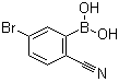 structure of CAS# 1032231-30-3, 3-溴-6-氰基苯硼酸