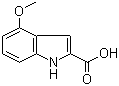 structure of CAS# 103260-65-7, 4-甲氧基吲哚-2-羧酸