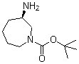 structure of CAS# 1032684-85-7, (3R)-3-氨基六氢-1H-氮杂卓-1-羧酸叔丁酯