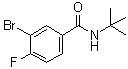 structure of CAS# 1033201-68-1, 3-溴-N-叔丁基-4-氟苯甲酰胺
