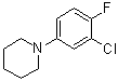 structure of CAS# 1033201-89-6, 1-(3-氯-4-氟苯基)哌啶