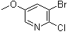structure of CAS# 1033202-44-6, 3-溴-2-氯-5-甲氧基吡啶