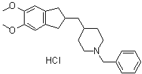 structure of CAS# 1034439-57-0, 4-[(2,3-二氢-5,6-二甲氧基-1H-茚-2-基)甲基]-1-苄基哌啶盐酸盐