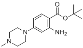 structure of CAS# 1034975-35-3, 叔-丁基2-氨基-4-(4-甲基哌嗪-1-基)苯甲酸酯