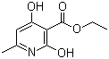 structure of CAS# 10350-10-4, Ethyl 2,4-dihydroxy-6-methylnicotinate