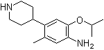 structure of CAS# 1035230-24-0, 2-异丙氧基-5-甲基-4-(哌啶-4-基)苯胺