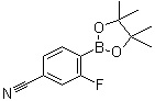 structure of CAS# 1035235-29-0, 4-Cyano-2-fluorophenylboronic acid pinacol ester