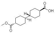 CAS # 1035265-72-5, (trans,trans)-[1,1'-Bicyclohexyl]-4,4'-dicarboxylic acid 4-methyl ester