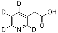 CAS # 1035439-74-7, 3-Pyridine-2,4,5,6-d<sub>4</sub>-acetic acid