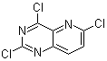 structure of CAS# 1036738-12-1, 2,4,6-三氯-吡啶并[3,2-d]嘧啶