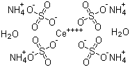 structure of CAS# 10378-47-9, 硫酸铈铵二水合物