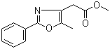 structure of CAS# 103788-64-3, 5-甲基-2-苯基恶唑-4-乙酸甲酯