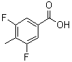 structure of CAS# 103877-76-5, 3,5-Difluoro-4-methylbenzoic acid