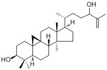 Cycloart-25-ene-3,24-diol molecular structure (CAS 10388-48-4)
