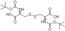 structure of CAS# 10389-65-8, N,N'-双(叔丁氧羰基)-L-胱氨酸
