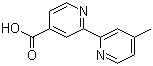 structure of CAS# 103946-54-9, 4'-甲基-2,2'-联吡啶-4-甲酸