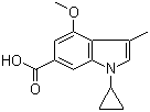 CAS # 1039758-80-9, 1-Cyclopropyl-4-methoxy-3-methyl-1H-indole-6-carboxylic acid