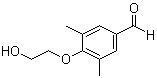 4-(2-Hydroxyethoxy)-3,5-dimethylbenzaldehyde molecular structure (CAS 1039948-89-4)