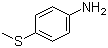 structure of CAS# 104-96-1, 4-(Methylmercapto)aniline
