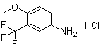 4-Methoxy-3-(trifluoromethyl)benzenamine hydrochloride molecular structure (CAS 104044-32-8)