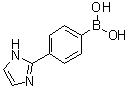 structure of CAS# 1040848-01-8, B-[4-(1H-咪唑-2-基)苯基]硼酸