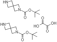 structure of CAS# 1041026-71-4, 2,6-二氮杂螺[3,3]庚烷-2-羧酸叔丁酯半草酸盐