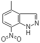 structure of CAS# 104103-06-2, 4-甲基-7-硝基-1H-吲唑