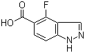 structure of CAS# 1041481-59-7, 4-氟-1H-吲唑-5-羧酸