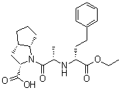CAS # 104195-90-6, (2S,3aS,6aS)-1-[(1S)-2-[[(1R)-1-(Ethoxycarbonyl)-3-phenylpropyl]amino]-1-oxopropyl]octahydrocyclopenta[b]pyrrole-2-carboxylic acid
