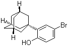 structure of CAS# 104224-68-2, 2-(1-金刚烷基)-4-溴苯酚