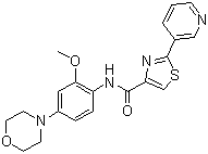 structure of CAS# 1042672-97-8, IRAK inhibitor 6