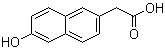 structure of CAS# 10441-46-0, 6-羟基-2-萘乙酸