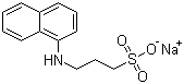 structure of CAS# 104484-71-1, N-(1-萘基)-3-氨基丙磺酸钠盐