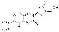 CAS # 104579-02-4, N4-Benzoyl-2'-deoxy-5-methylcytidine