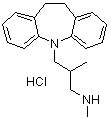 CAS # 10464-24-1, 10,11-Dihydro-N,beta-dimethyl-5H-dibenz[b,f]azepine-5-propanamine monohydrochloride
