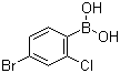 structure of CAS# 1046861-20-4, (4-Bromo-2-chlorophenyl)boronic acid