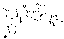 CAS # 104691-34-1, (6R,7R)-7-[[(2Z)-(2-Amino-4-thiazolyl)(methoxyimino)acetyl]amino]-3-[(5-methyl-2H-tetrazol-2-yl)methyl]-8-oxo-5-thia-1-azabicyclo[4.2.0]oct-3-ene-2-carboxylic acid, T 2525A