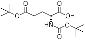 structure of CAS# 104719-63-3, N-叔丁氧羰基-D-谷氨酸 5-叔丁酯