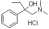 CAS # 104743-23-9, alpha-(Dimethylaminomethyl)-alpha-ethylbenzyl alcohol hydrochloride