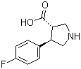 CAS # 1047651-77-3, (3S,4R)-4-(4-Fluorophenyl)pyrrolidine-3-carboxylic acid